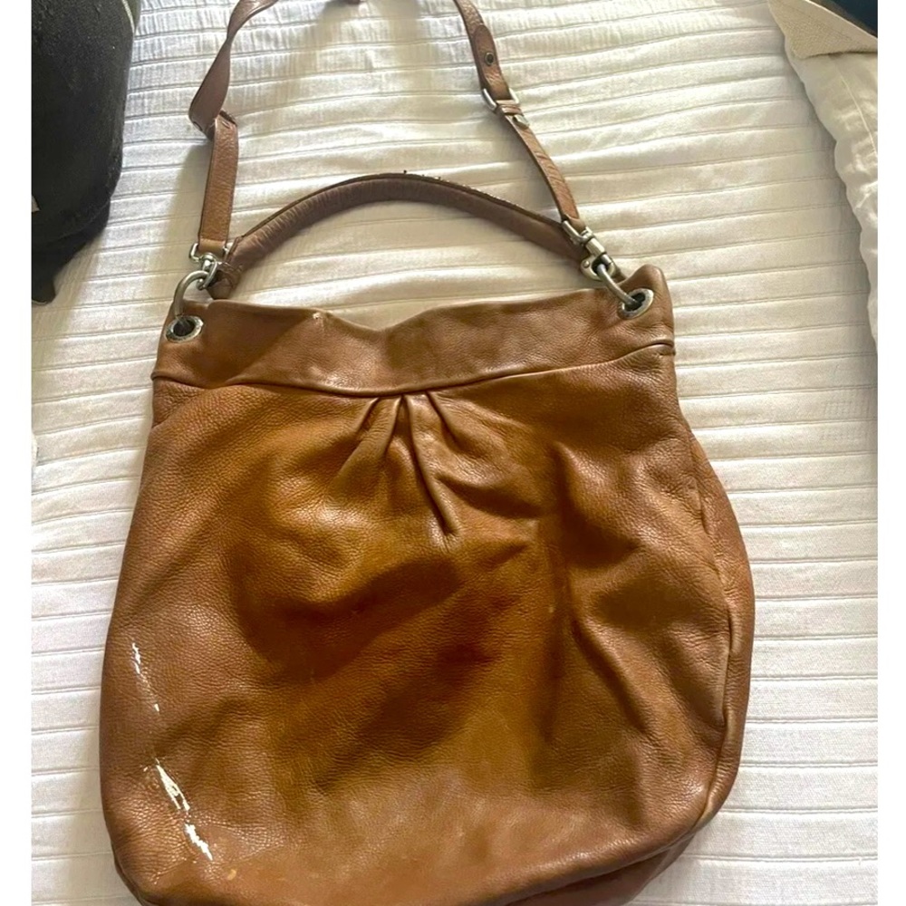 Marc By Marc Jacobs Black Classic Q Huge Hillier Hobo Bag- XL- Cognac leather!